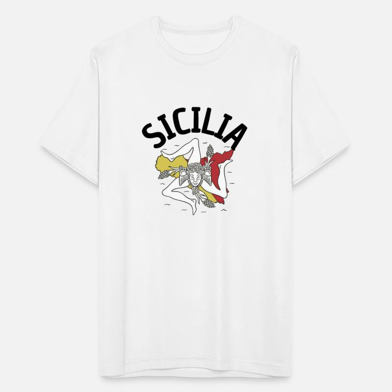 Sicilia Flag Sicily Palermo Italy