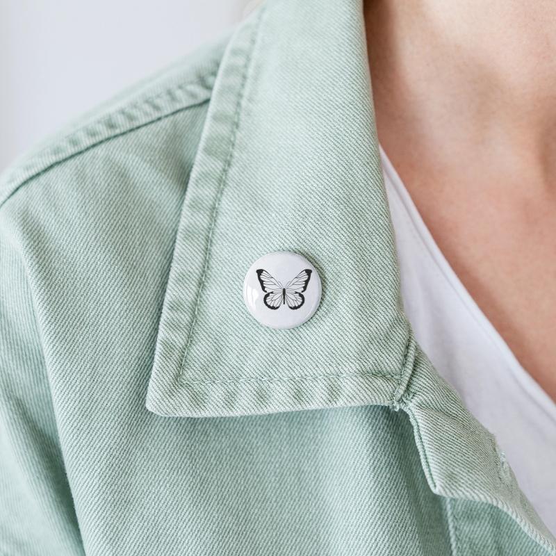 Silver Abstract Butterfly