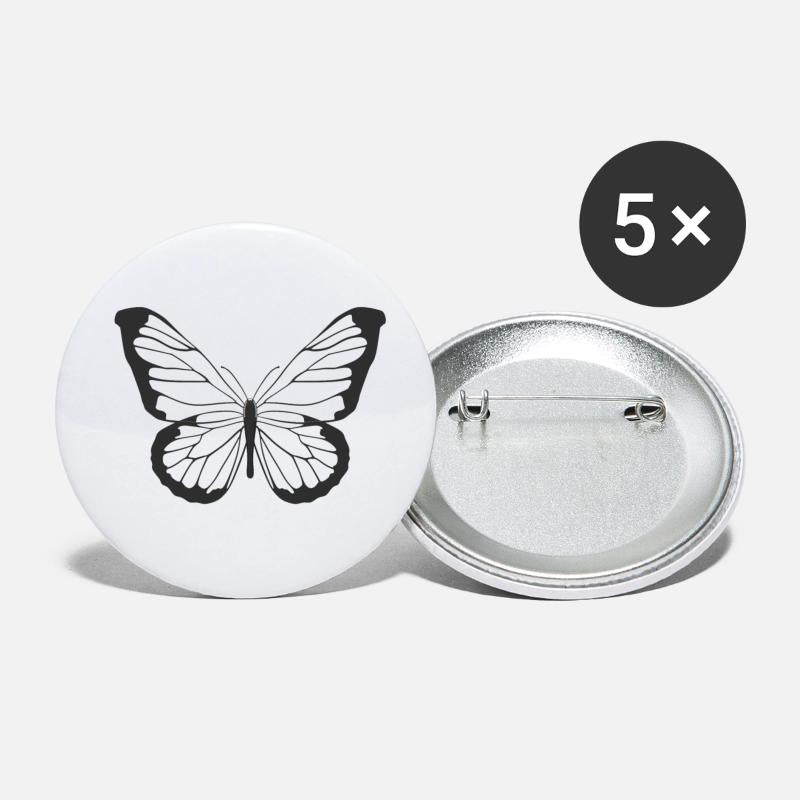 Silver Abstract Butterfly