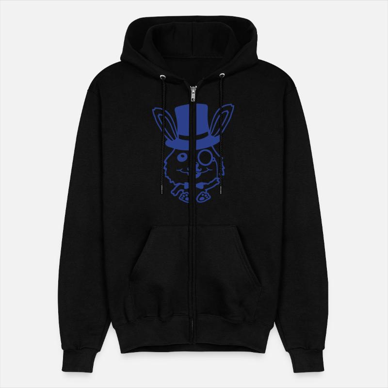 Sir Rabbit Monocle Glasses Beard Top Hat Mr. Rich