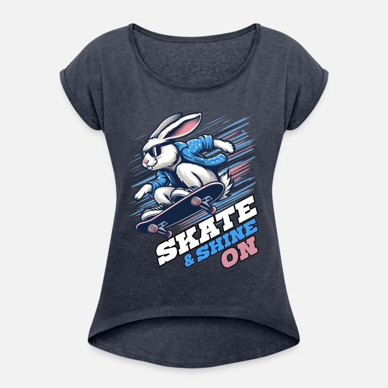 SKATE & SHINE ON, A RABBIT ON A SKATEBOARD
