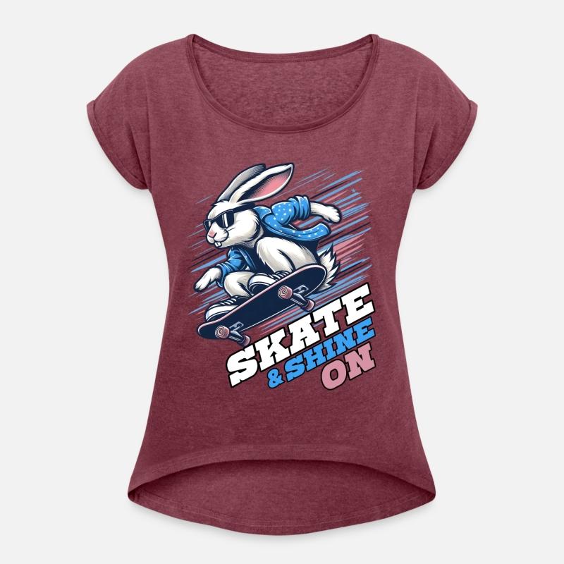 SKATE & SHINE ON, A RABBIT ON A SKATEBOARD