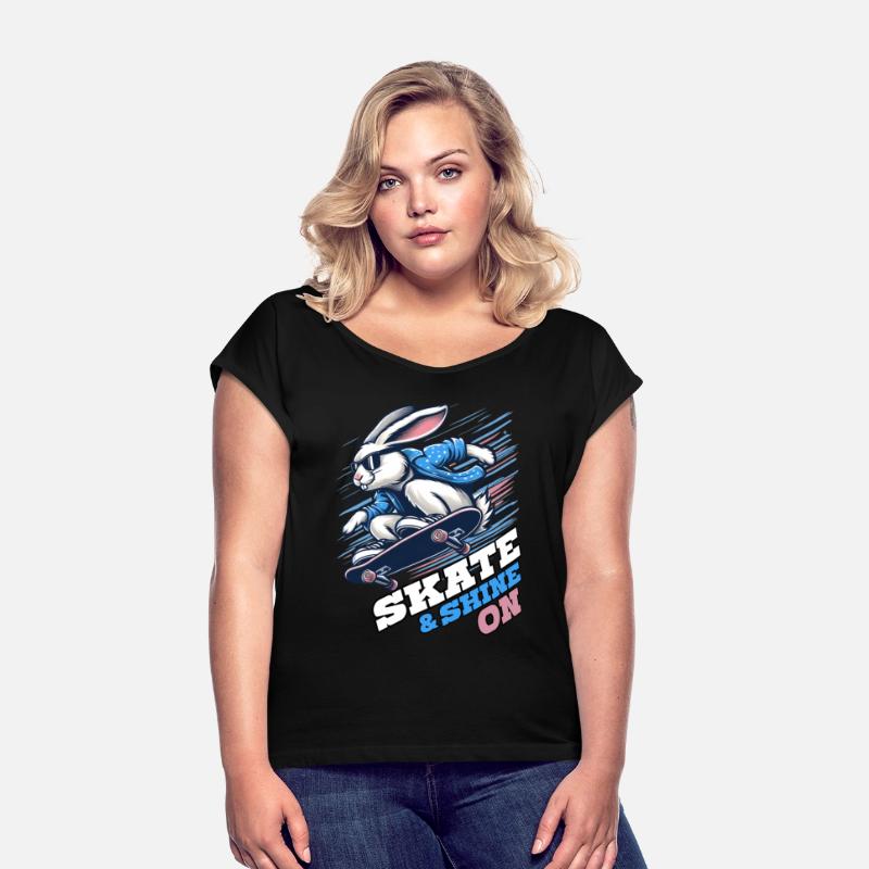 SKATE & SHINE ON, A RABBIT ON A SKATEBOARD