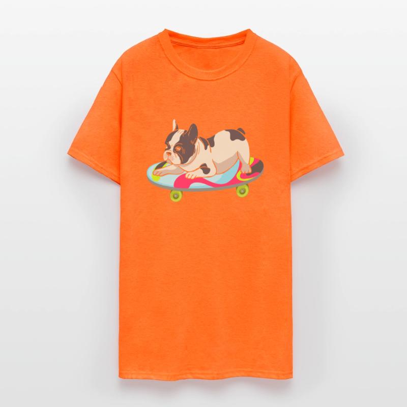 Skateboarding French Bulldog