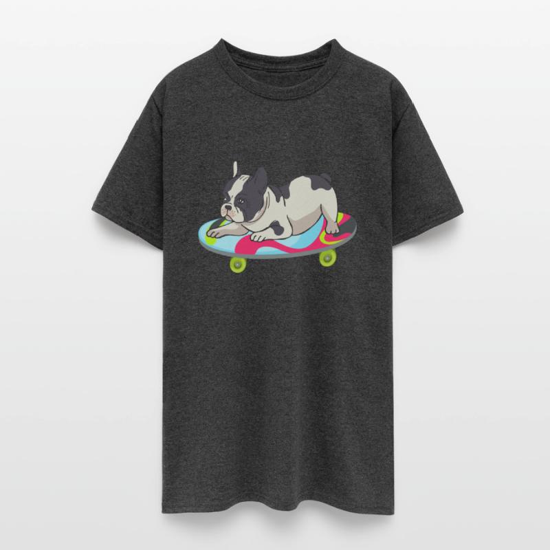 Skateboarding French Bulldog