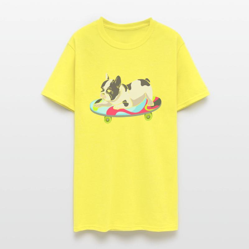 Skateboarding French Bulldog