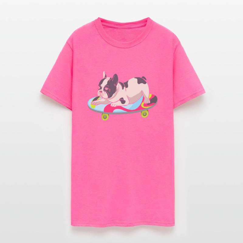 Skateboarding French Bulldog