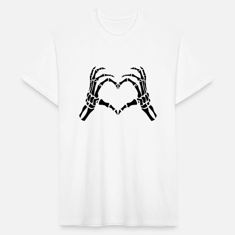 Skeleton Hands Heart Sign Halloween