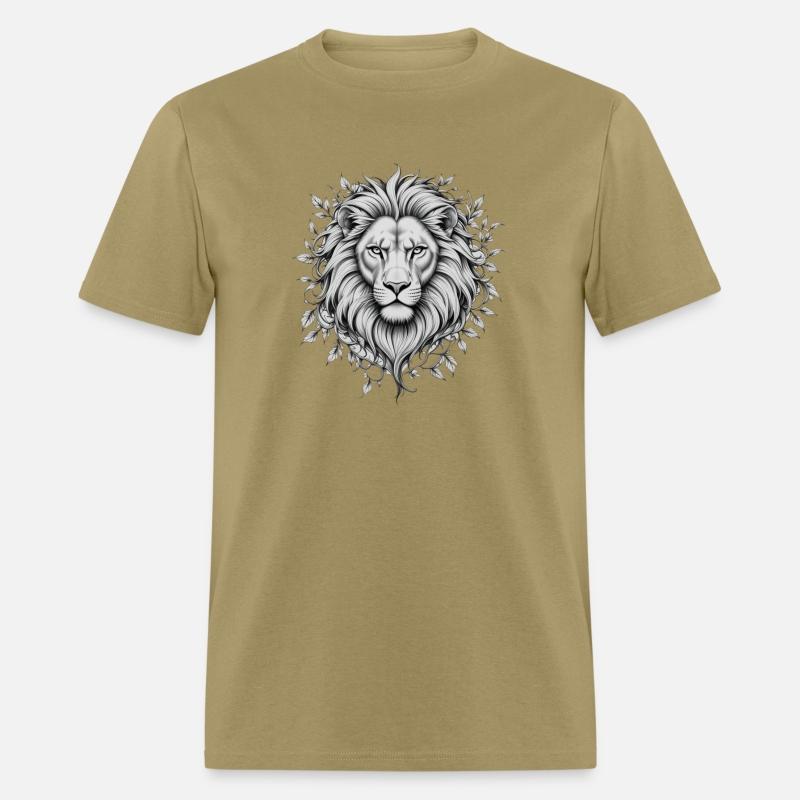 Sketch of Lion with Vines