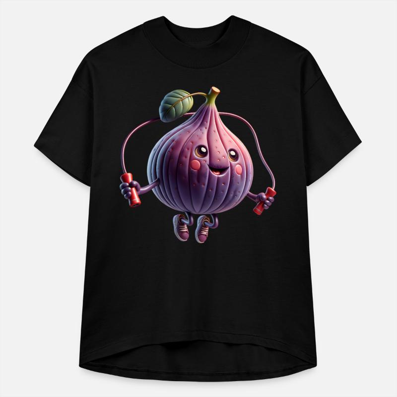 Skipping Fig – Happy Fruit Doing Cardio Workout