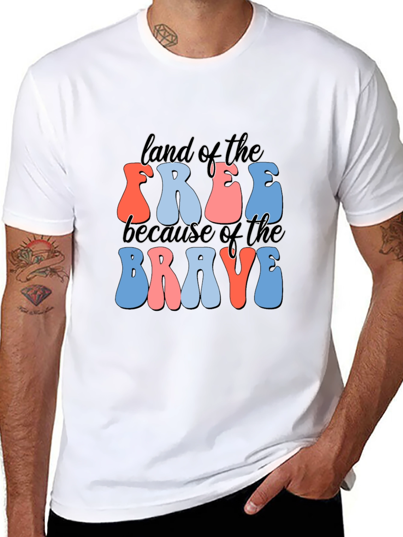 Land of the Free Patriotic T-Shirt