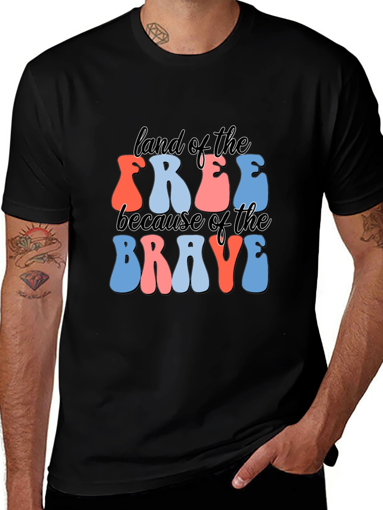 Land of the Free Patriotic T-Shirt