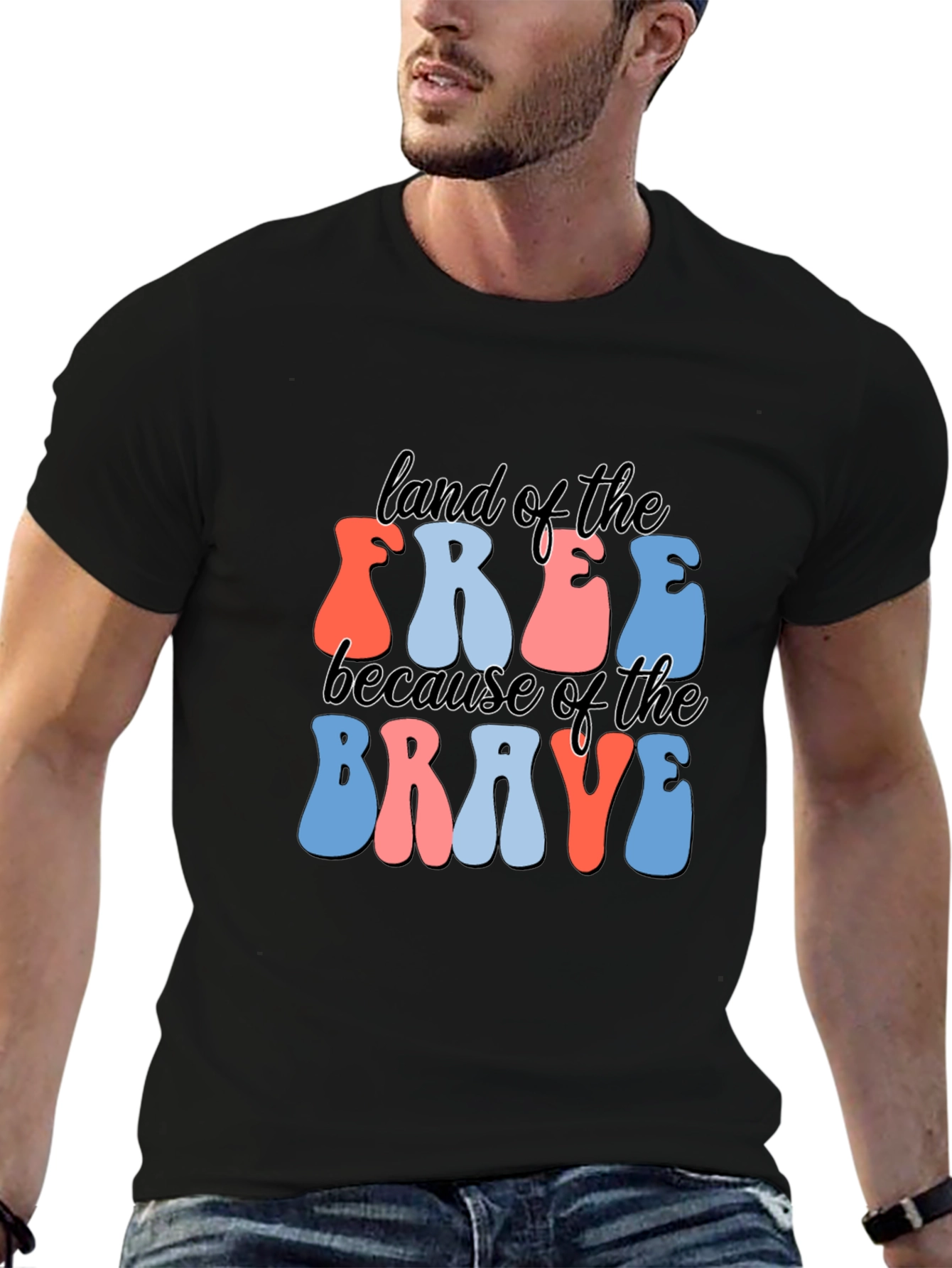 Land of the Free Patriotic T-Shirt
