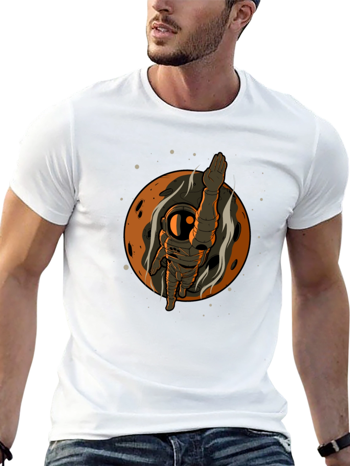 Astronaut Graphic T-Shirt - Space Adventure Tee