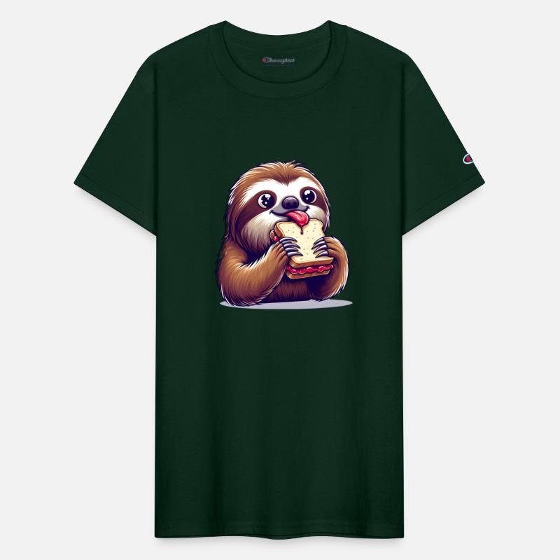 Sloth with peanut butter jam