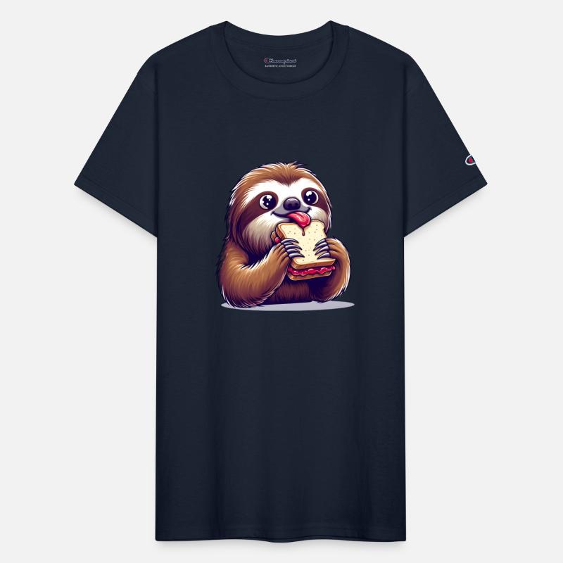 Sloth with peanut butter jam
