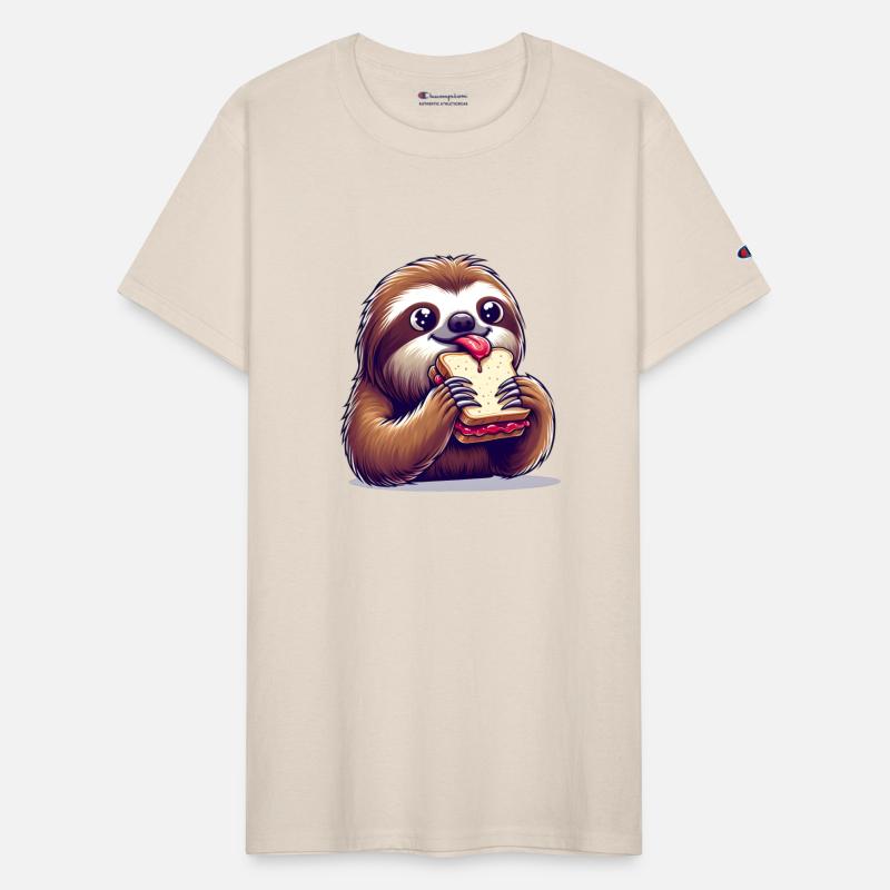 Sloth with peanut butter jam