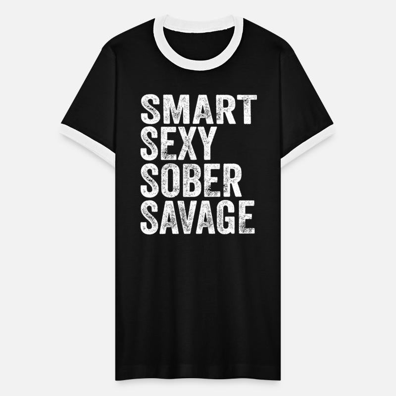 Smart Sexy Sober Savage T-Shirt, Recovery Print