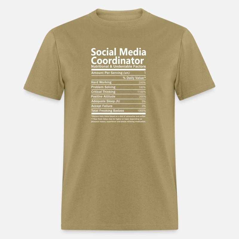 Social Media Coordinator T Shirt - Nutritional And
