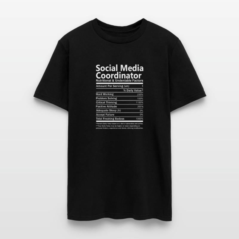 Social Media Coordinator T Shirt - Nutritional And