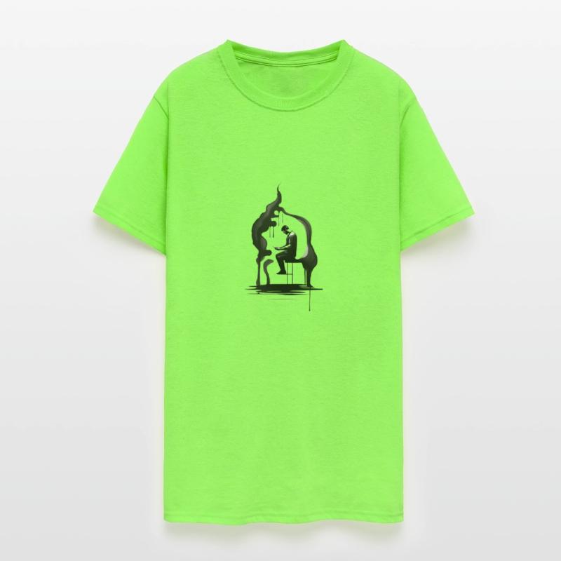 Solitary Reflection Ink Art