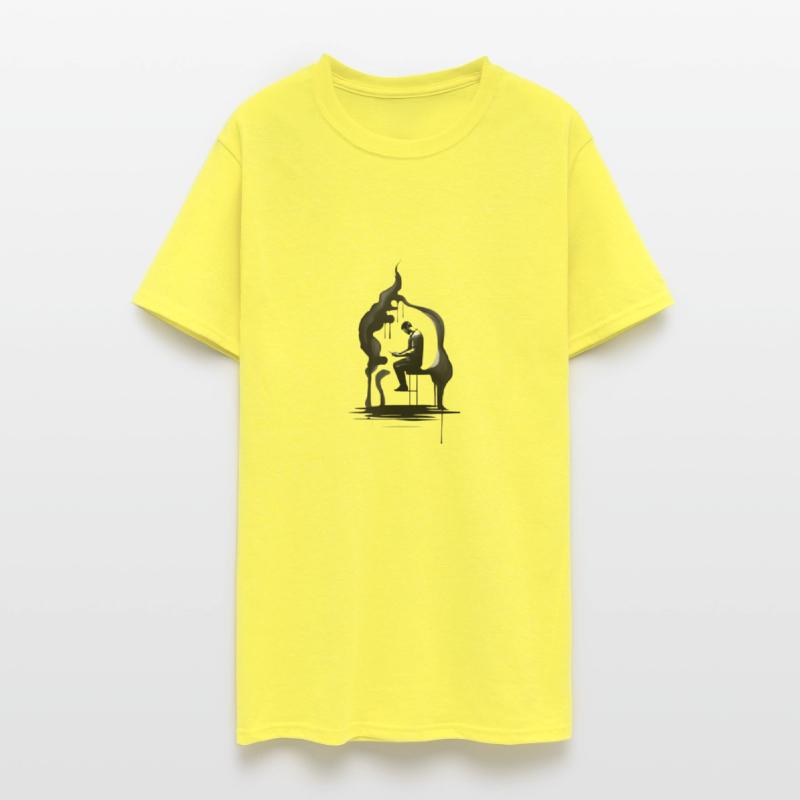 Solitary Reflection Ink Art