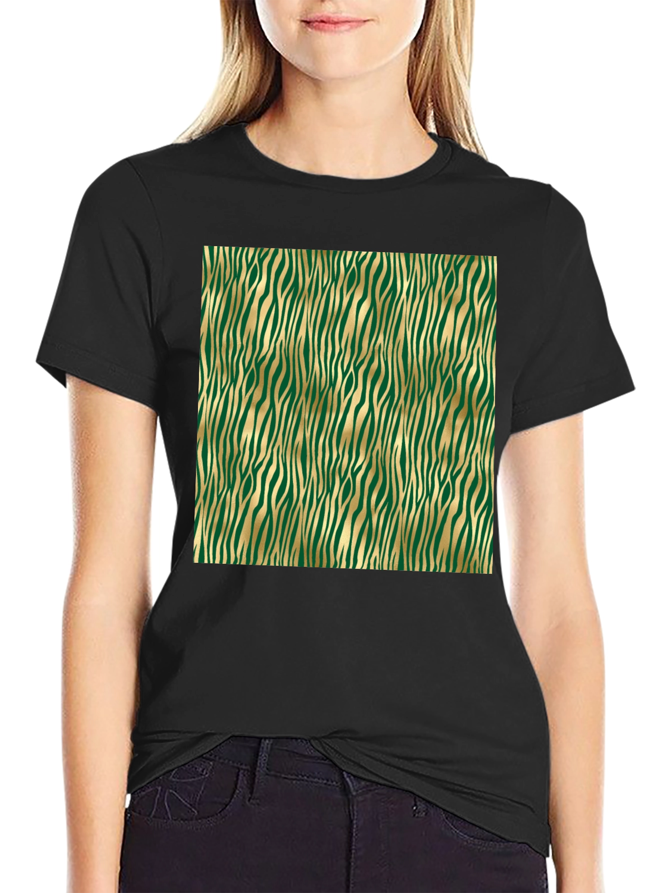 Stylish Zebra Stripe Tee