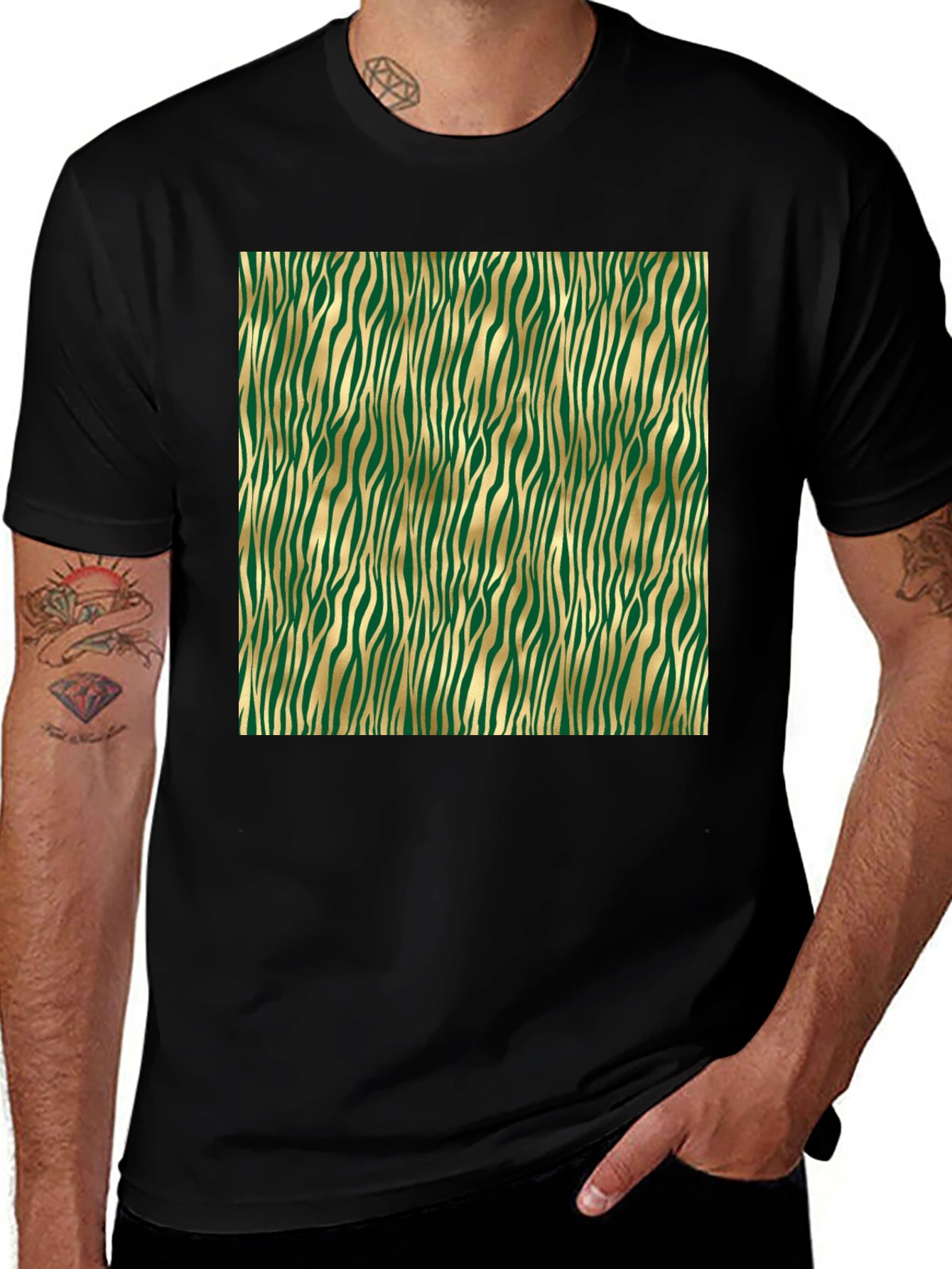 Stylish Zebra Stripe Tee