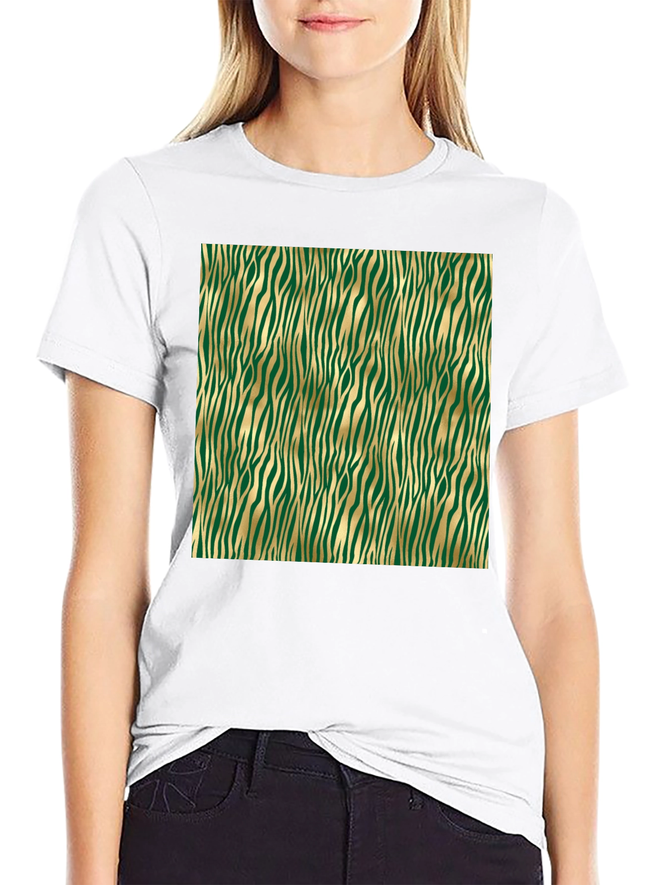 Stylish Zebra Stripe Tee