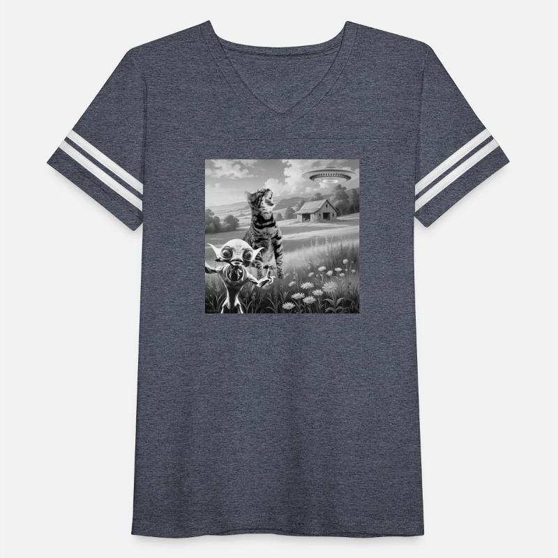 Space Alien Selfie Cat and Spaceship Funny Meme