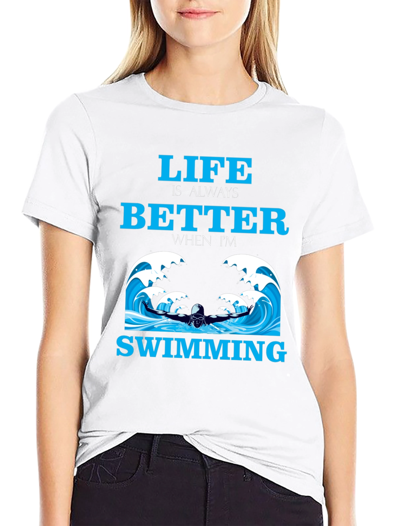 Life is Better Swimming T-Shirt