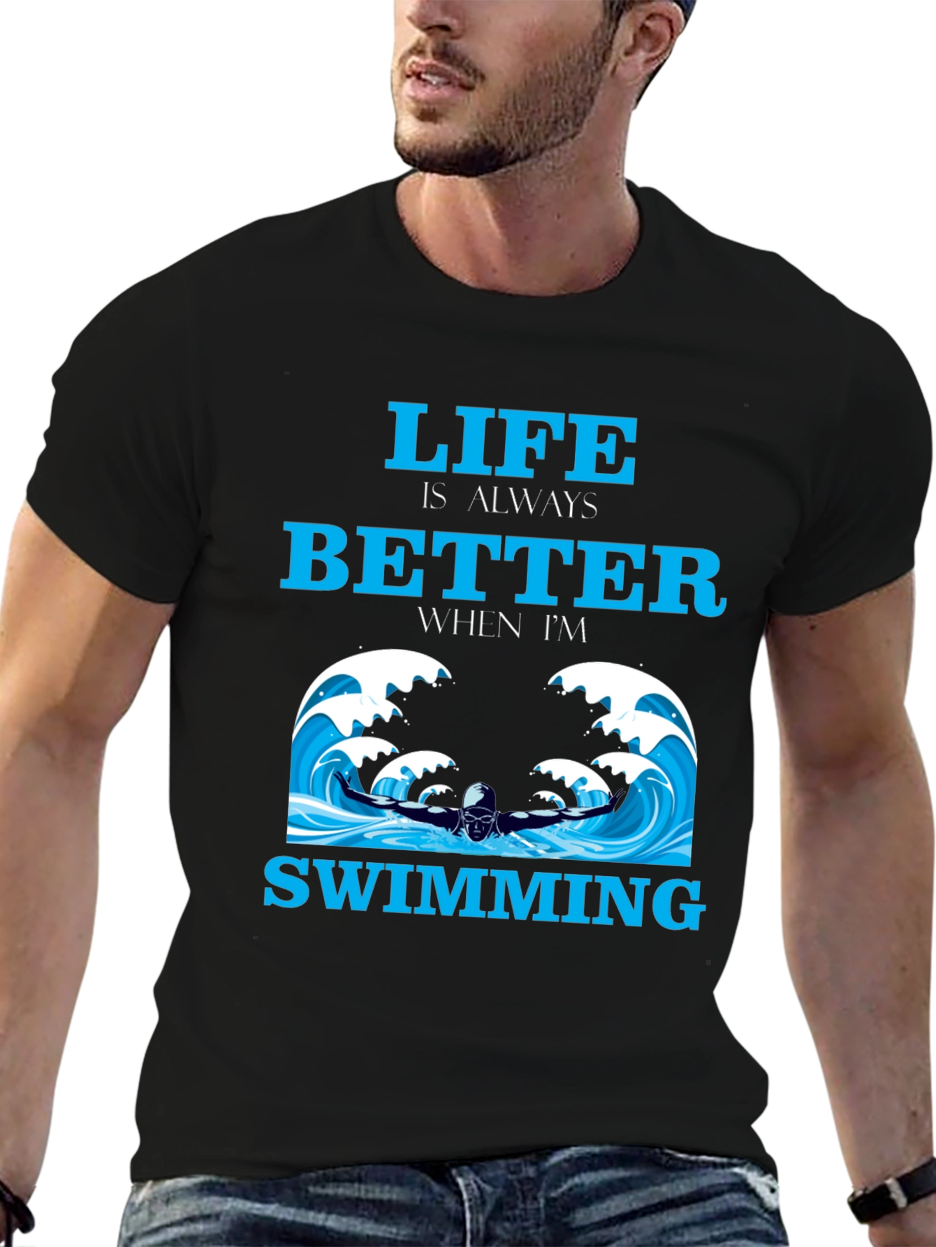 Life is Better Swimming T-Shirt