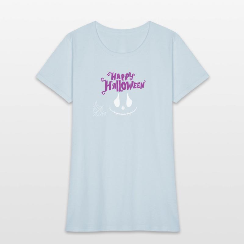 Spooky Halloween Skull with Web