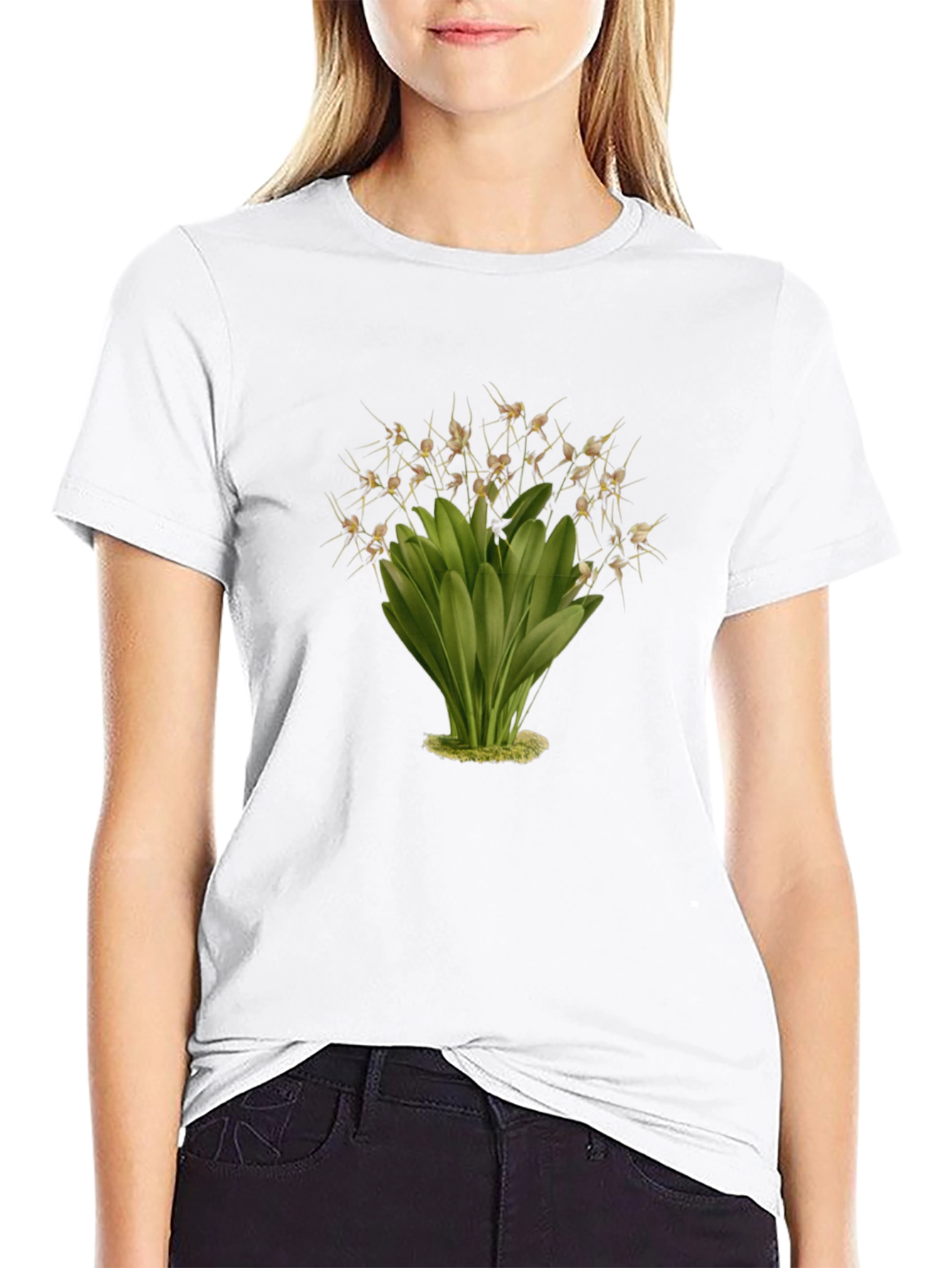Botanical Illustration Black T-Shirt
