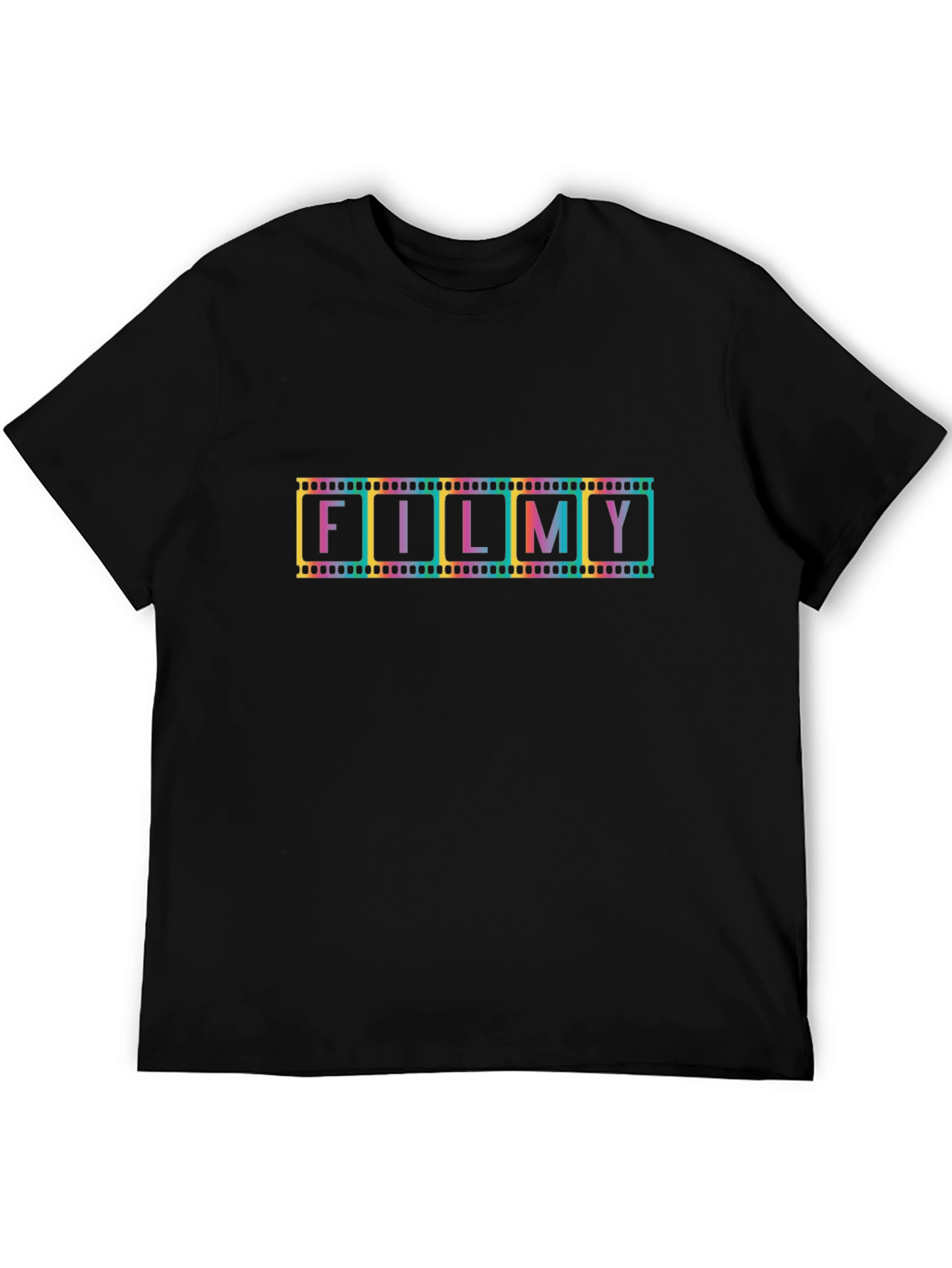Filmy Graphic Tee - Classic Black Cotton T-Shirt