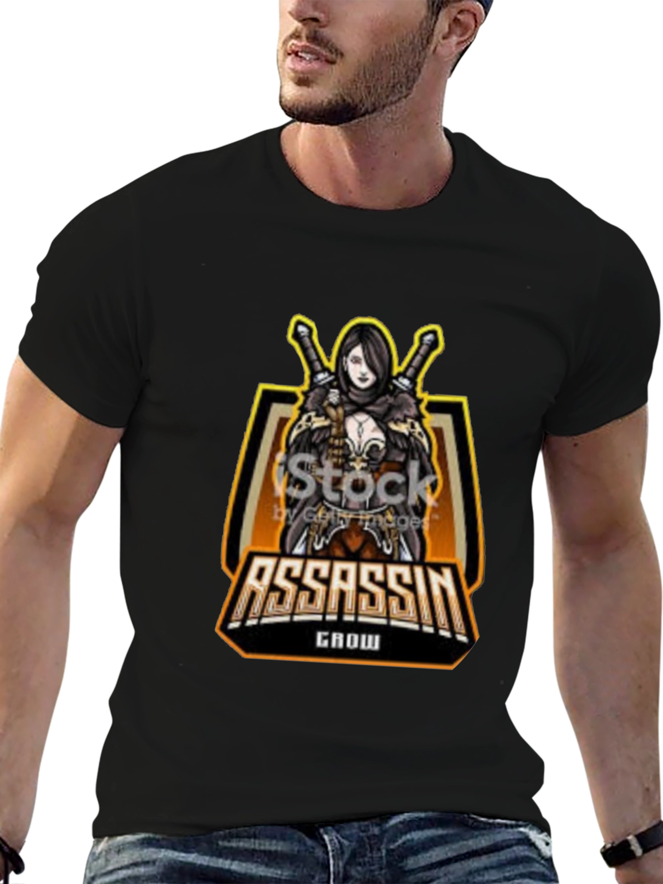 Assassin Grow Gaming T-Shirt - Black