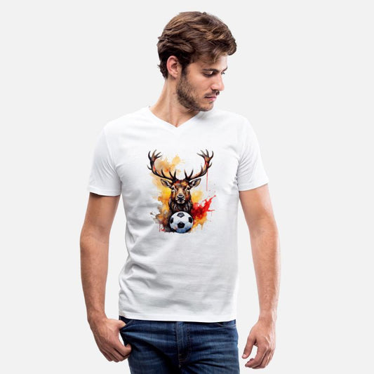 Stag Football Soccer Colorful Animal Graphic