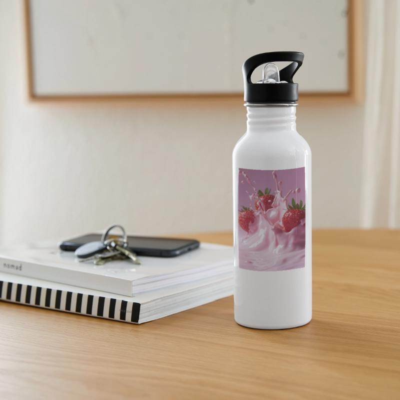 Strawberries in Pink Splash