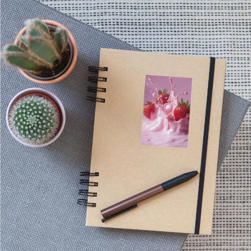 Strawberries in Pink Splash