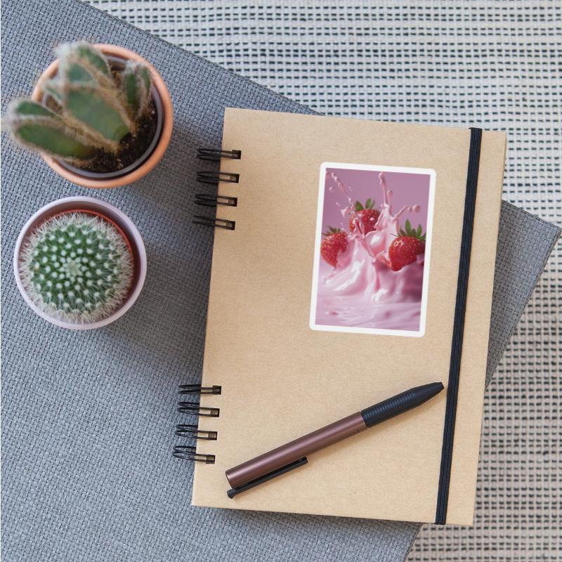 Strawberries in Pink Splash