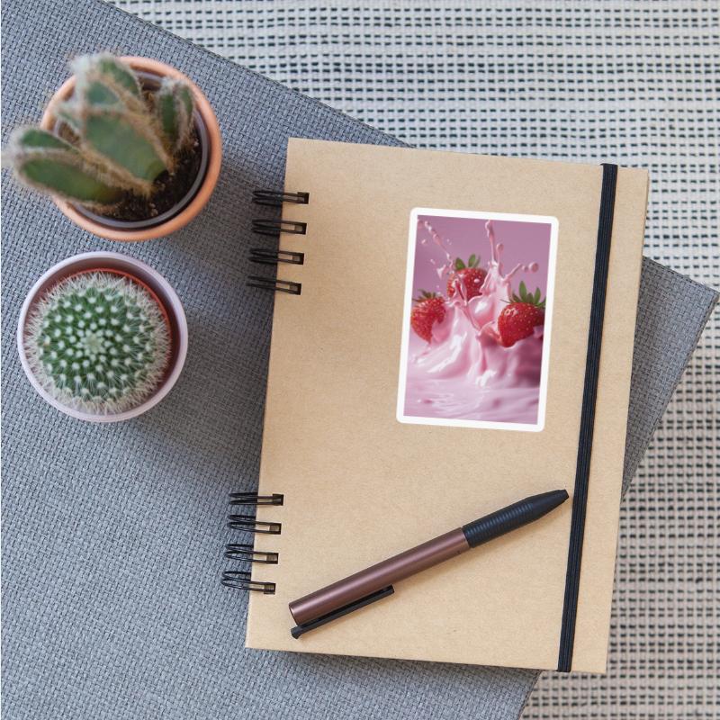 Strawberries in Pink Splash