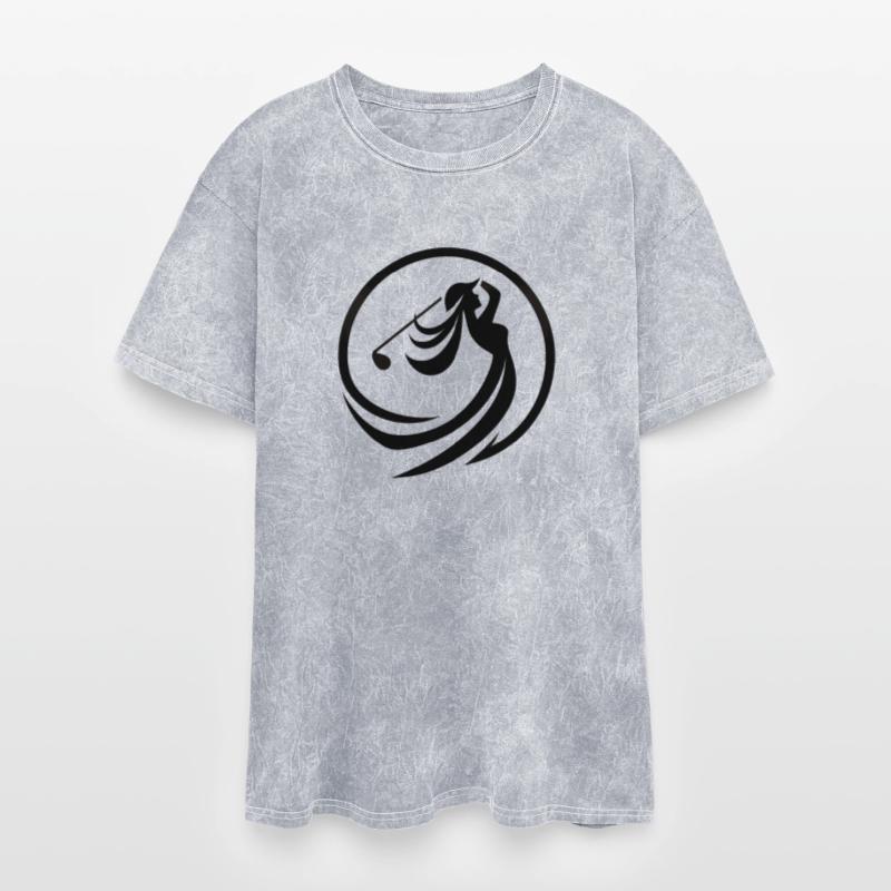 Stylish Female Golfer Silhouette