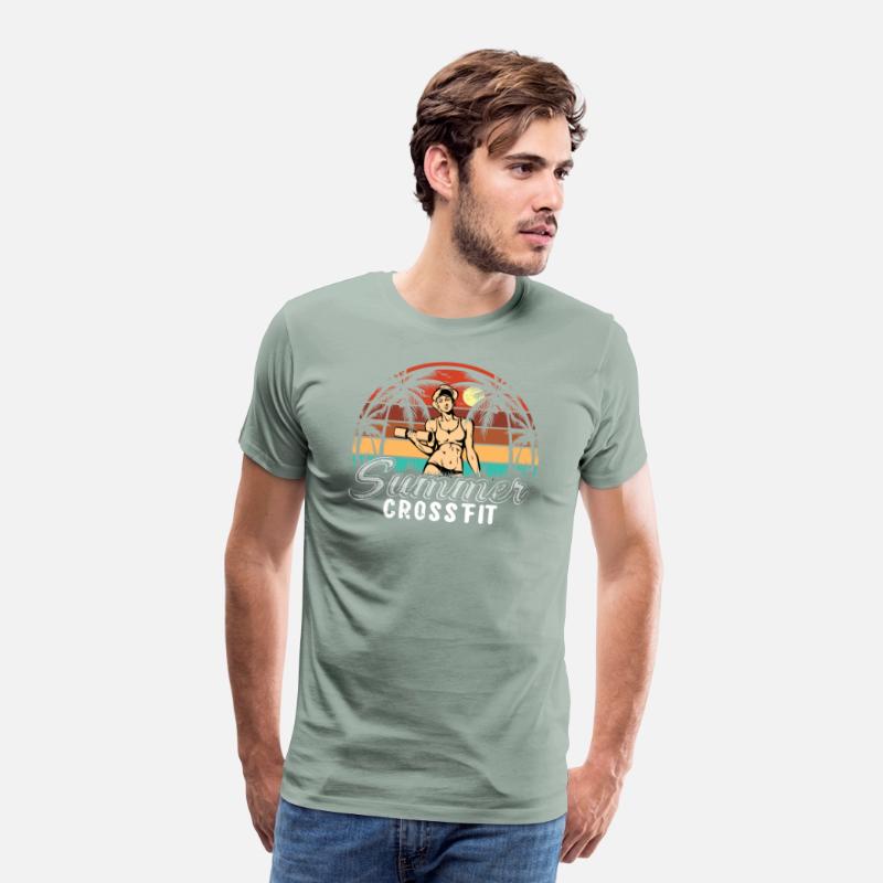 Summer CrossFit vintage sunset design