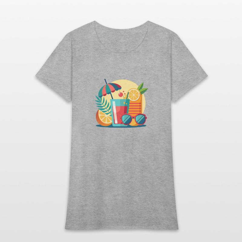 summer is a sunglasses cold drinks