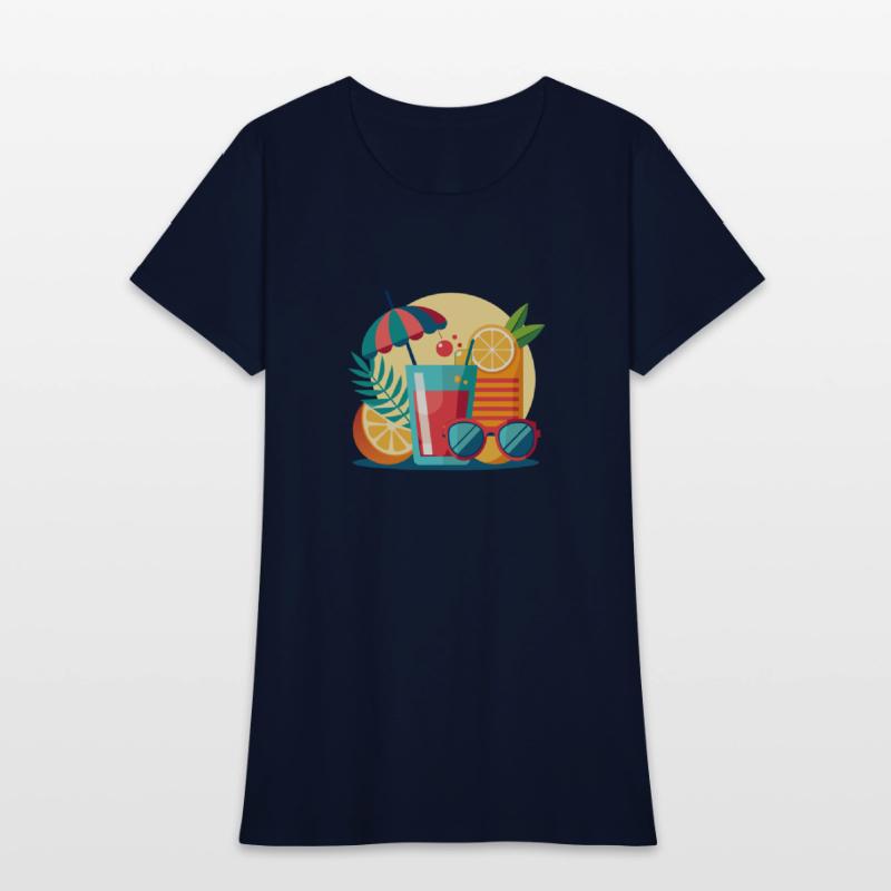 summer is a sunglasses cold drinks