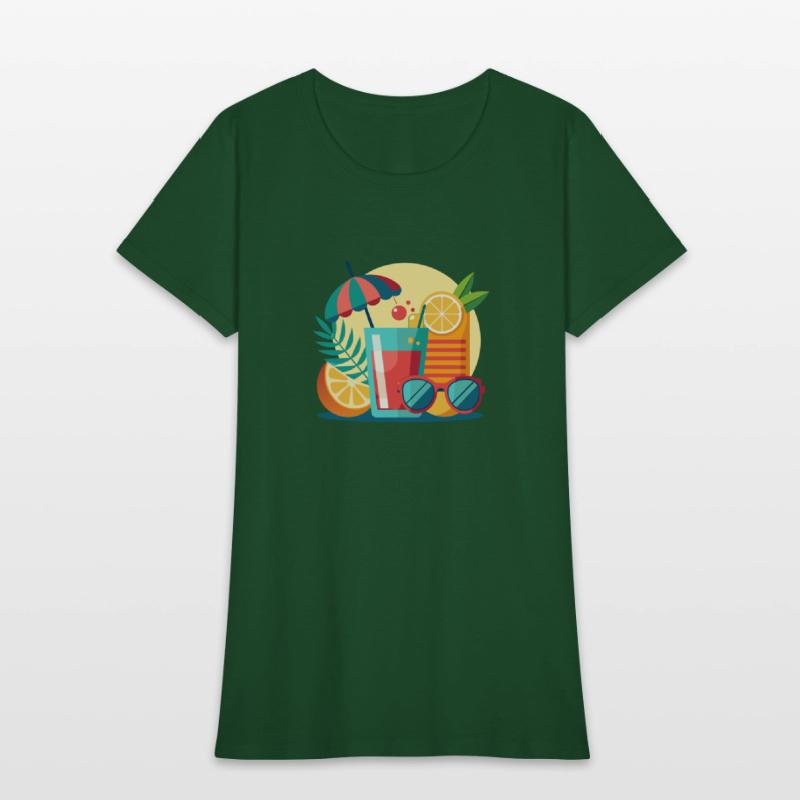 summer is a sunglasses cold drinks