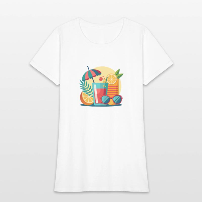 summer is a sunglasses cold drinks