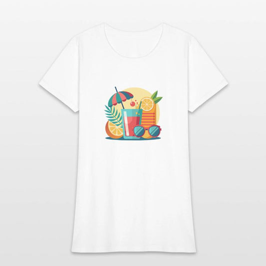 summer is a sunglasses cold drinks