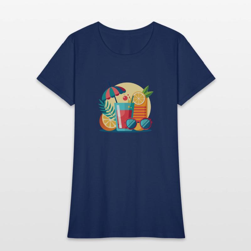 summer is a sunglasses cold drinks