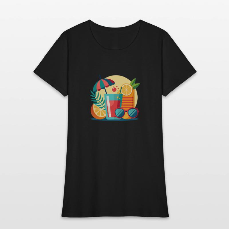 summer is a sunglasses cold drinks